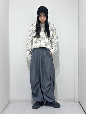 「アイテム（帽子）」を使った、ロビンさん（レディース・169cm・20代）の冬コーディネート