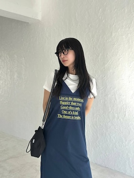 「PBLIM（ページボーイリム）のアイテム（ワンピース/ドレス）」を使った、ロビンさん（レディース・168cm）の春コーディネート