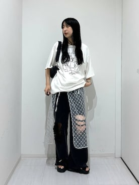 「Anui（アニュイ）のアイテム」を使った、ロビンさん（レディース・169cm）の夏コーディネート