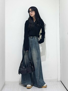 「Anui（アニュイ）のアイテム」を使った、ロビンさん（レディース・169cm）の秋コーディネート