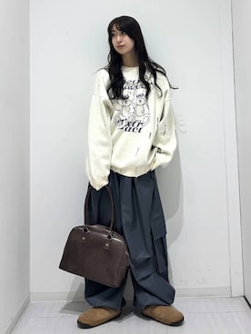 「Anui（アニュイ）のアイテム」を使った、ロビンさん（レディース・169cm）の冬コーディネート