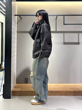 「アイテム（ブルゾン）」を使った、ロビンさん（レディース・169cm・20代）の秋コーディネート