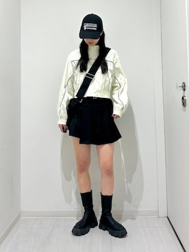 「アイテム（ブルゾン）」を使った、ロビンさん（レディース・168cm・20代）の冬コーディネート