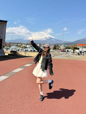 「nemne store（ネンネストア）のアイテム」を使った、ネムさん（レディース・155cm）の春コーディネート