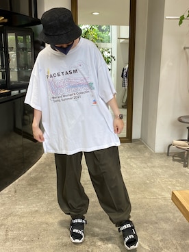 「1PIU1UGUALE3  RELAX （ウノピゥウノウグァーレトレ リラックス）のアイテム（シューズ）」を使った、みずの。さん（メンズ・168cm）の夏コーディネート