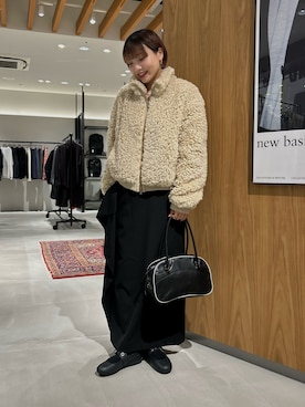 「PRADA（プラダ）のアイテム」を使った、calinさん（レディース・159cm）の秋コーディネート