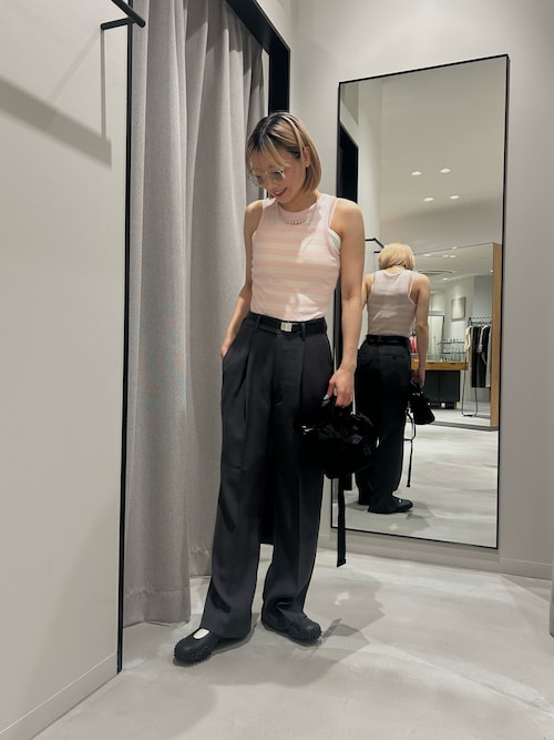 GANNI SOFT COTTON RIB TANK TOP（タンクトップ）｜GANNI（ガニー）の