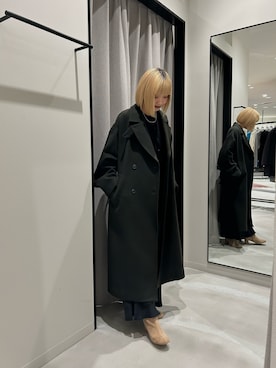 「URBAN RESEARCH（アーバンリサーチ）のアイテム（スカート）」を使った、calinさん（レディース・159cm）の冬コーディネート