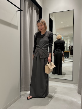 「MOHI（モヒ）のアイテム」を使った、calinさん（レディース・159cm）の春コーディネート