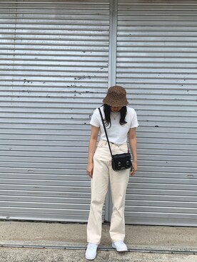 「WEGO（ウィゴー）のアイテム（帽子、その他）」を使った、3110さん（レディース・160cm）の夏コーディネート