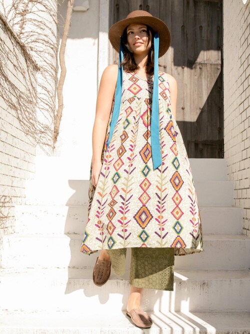 マイリー アミナコレクション本部 チャイハネのワンピースを使ったコーディネート Wear