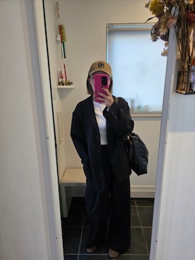 「アイテム（スーツジャケット）」を使った、sykさん（レディース・156cm）の秋コーディネート