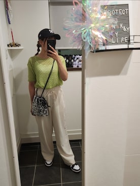 「WC（ダブル シー）のアイテム（バッグ）」を使った、sykさん（レディース・156cm）の夏コーディネート