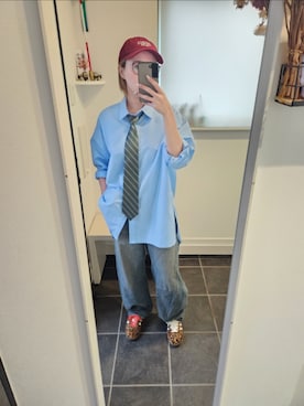 「アイテム（ネクタイ）」を使った、sykさん（レディース・156cm）の秋コーディネート