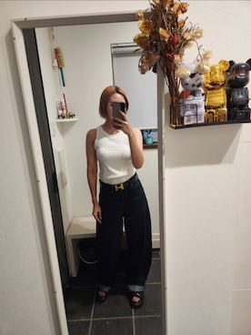 「HERMES（エルメス）のアイテム（ベルト）」を使った、sykさん（レディース・156cm）の夏コーディネート