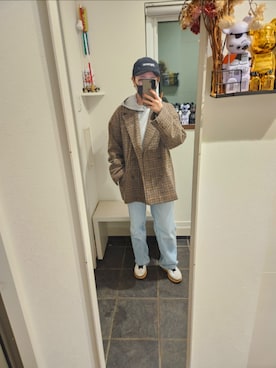 「アイテム（ジャケット/アウター）」を使った、sykさん（骨格ナチュラル・レディース・156cm）の夏コーディネート