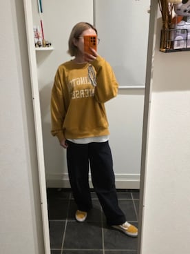 「アイテム（スウェット）」を使った、sykさん（レディース・156cm）の秋コーディネート