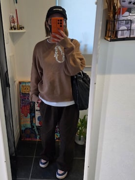 「アイテム（キャップ）」を使った、sykさん（レディース・156cm）の秋コーディネート