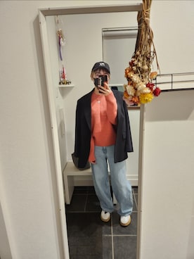 「HERMES」｜「アイテム（ジャケット/アウター）」を使った、sykさん（レディース・156cm）の冬コーディネート
