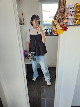 「WC（ダブル シー）のアイテム（バッグ）」を使った、sykさん（レディース・156cm）の夏コーディネート