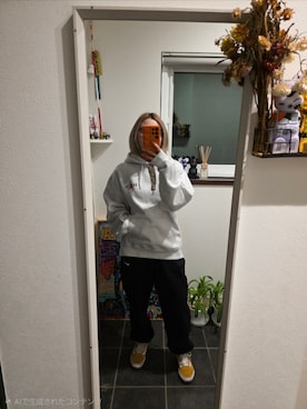 「アイテム（パーカー）」を使った、sykさん（レディース・156cm）の秋コーディネート