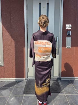 「着物」｜sykさん（レディース・156cm）の春コーディネート