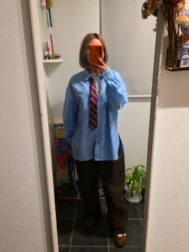 「アイテム（ネクタイ）」を使った、sykさん（レディース・156cm）の秋コーディネート