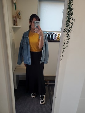 「earth（アース）のアイテム（ジャケット/アウター）」を使った、sykさん（レディース・156cm）の春コーディネート