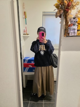 「ap retro（アプレトロ）のアイテム」を使った、sykさん（レディース・156cm）の秋コーディネート