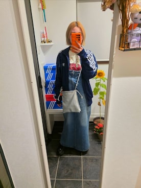 「アイテム（ジャンパースカート）」を使った、sykさん（レディース・156cm）の秋コーディネート