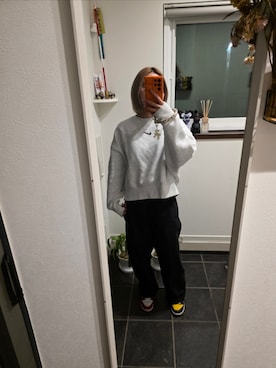 「アイテム（カーゴパンツ）」を使った、sykさん（レディース・156cm）の秋コーディネート