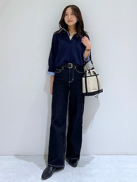 「OPAQUE.CLIP（オペークドットクリップ）のアイテム」を使った、makiさん（レディース・155cm）の春コーディネート