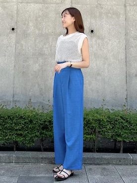 「23SS春夏の新作」｜makiさん（レディース・155cm）の夏コーディネート