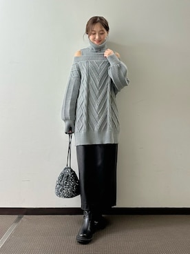 makiさん（レディース・155cm）の冬コーディネート