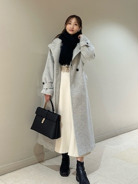 「VIS（ビス）のアイテム（その他アウター）」を使った、makiさん（レディース・155cm）の冬コーディネート
