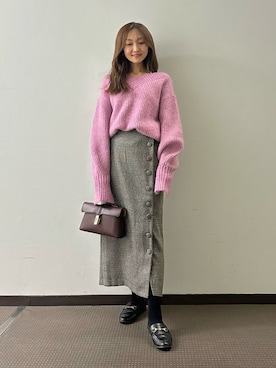 「冬を彩る色いろコーデ」｜makiさん（レディース・155cm）の冬コーディネート