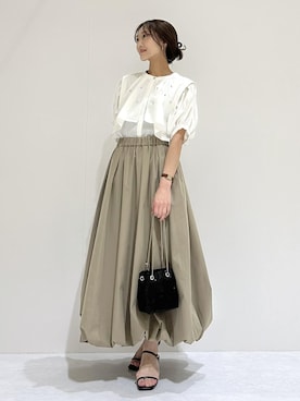 「Juze（ジュゼ）のアイテム」を使った、makiさん（レディース・155cm）の夏コーディネート