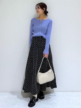 「OPAQUE.CLIP（オペークドットクリップ）のアイテム」を使った、makiさん（レディース・155cm）の春コーディネート