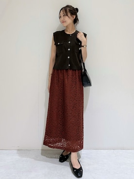 「アイテム（その他シューズ）」を使った、makiさん（レディース・155cm）の夏コーディネート
