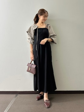 「VIS（ビス）のアイテム（ブルゾン）」を使った、makiさん（レディース・155cm）の秋コーディネート