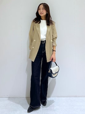 「OPAQUE.CLIP（オペークドットクリップ）のアイテム」を使った、makiさん（レディース・155cm）の春コーディネート