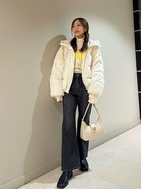 「VIS（ビス）のアイテム」を使った、makiさん（レディース・155cm）の冬コーディネート