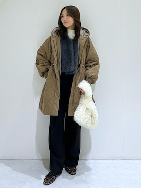 「アイテム（ベスト）」を使った、makiさん（レディース・155cm）の秋コーディネート