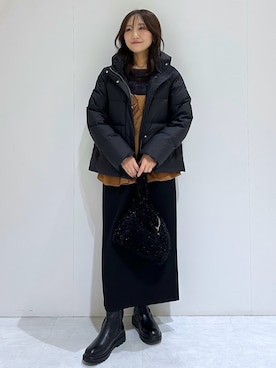 「着回しコーデ」｜makiさん（レディース・155cm）の冬コーディネート