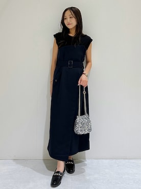 「アイテム（パンプス）」を使った、makiさん（レディース・155cm）の夏コーディネート