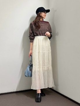 「イエベ」｜「アイテム（その他シューズ）」を使った、makiさん（レディース・155cm）の春コーディネート
