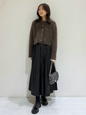 「アイテム（パンプス）」を使った、makiさん（レディース・155cm）の秋コーディネート