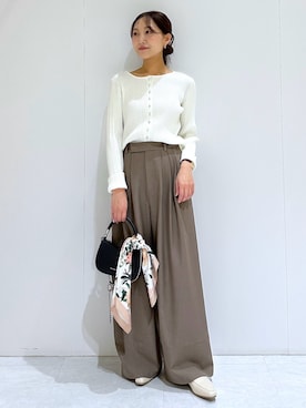 「OPAQUE.CLIP（オペークドットクリップ）のアイテム」を使った、makiさん（レディース・155cm）の春コーディネート