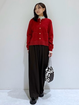 「アイテム（パンプス）」を使った、makiさん（レディース・155cm）の冬コーディネート