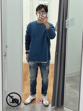 「アイテム（デニムパンツ）」を使った、conamon51さん（メンズ・174cm・40代）の秋コーディネート